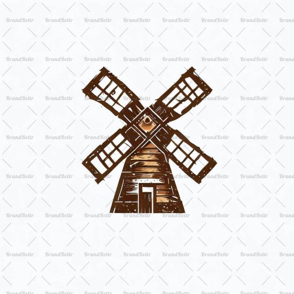Rustikale Windmühle